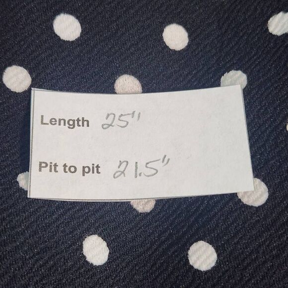 Green Envelope Black and White Polka Dot Blouse with Bell Sleeves NWT Size 1X - Picture 10 of 10